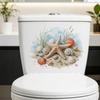 Seashell and Starfish Wall Sticker Removable Self-Adhesive Decal for Living Room Bedroom Bathroom Decor