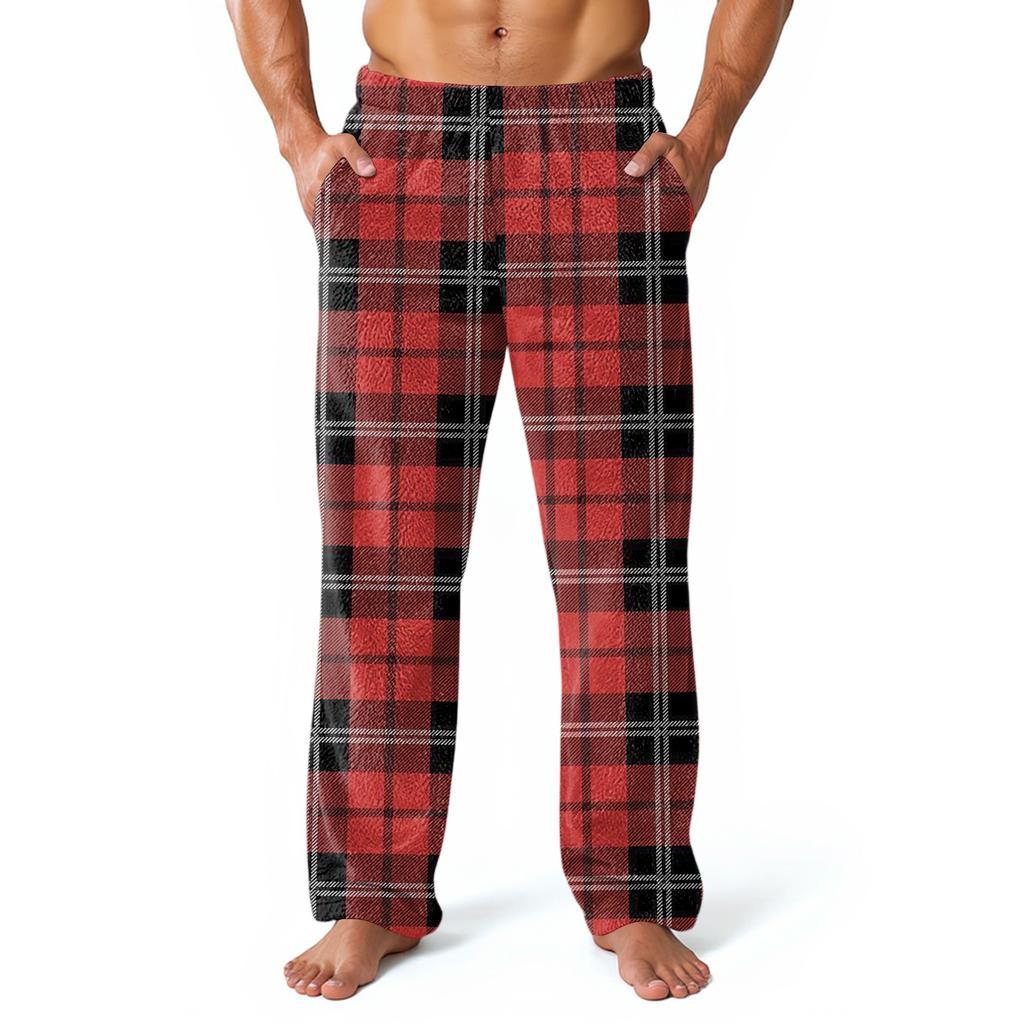 Men's Allover Printed Home Pants Sleeping Pajama Pants Long Pants Pajama Pants