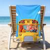 Ultra-Soft Beach Towel with CoComelon Theme,Ideal for Pool - Camping, Diving - Perfect Travel Essential, Vibrant Beach Towel.