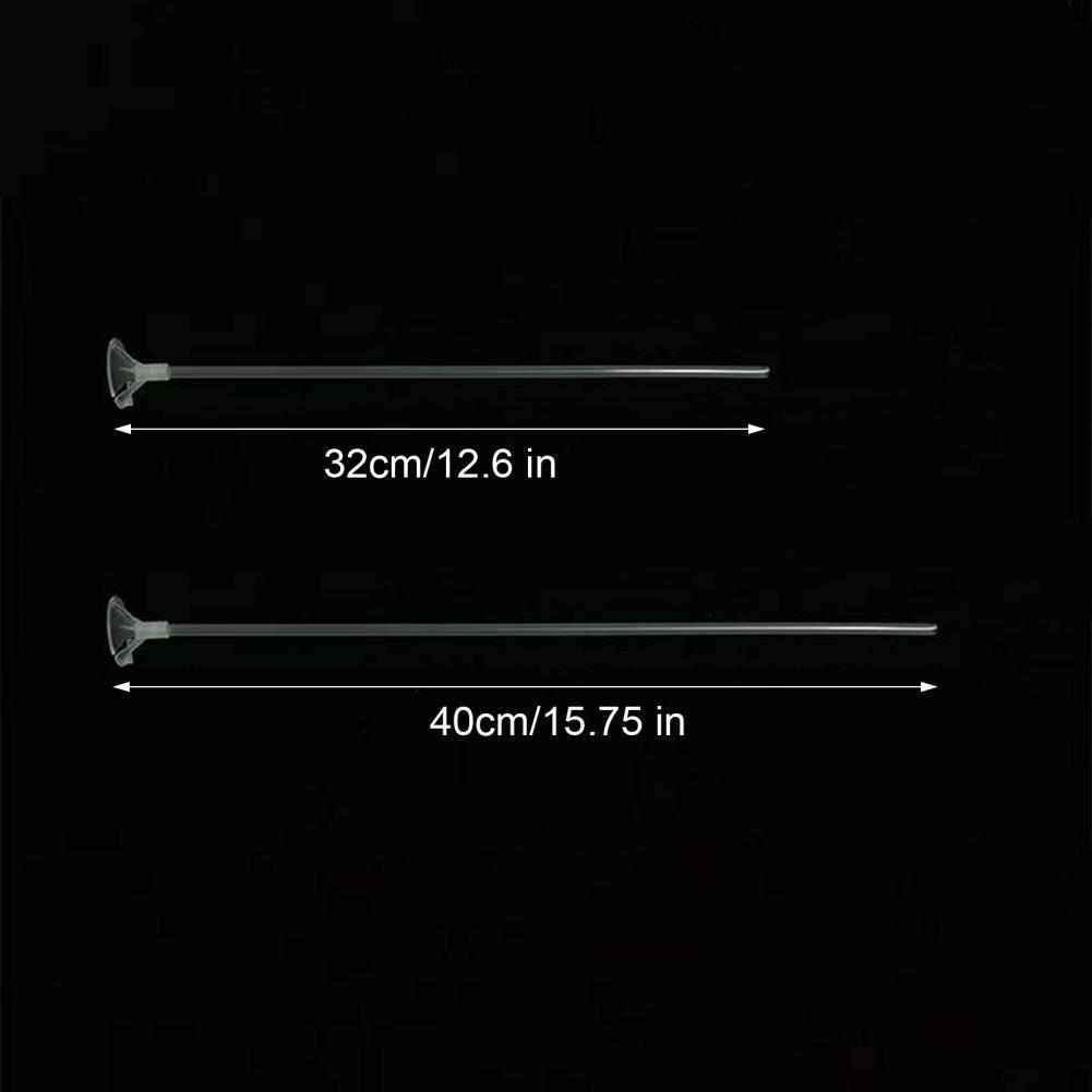 100 Pcs Balloon Sticks Plastic Balloon Sticks Holders with Cups for Anniversary Birthday Christmas Party Wedding Decoration