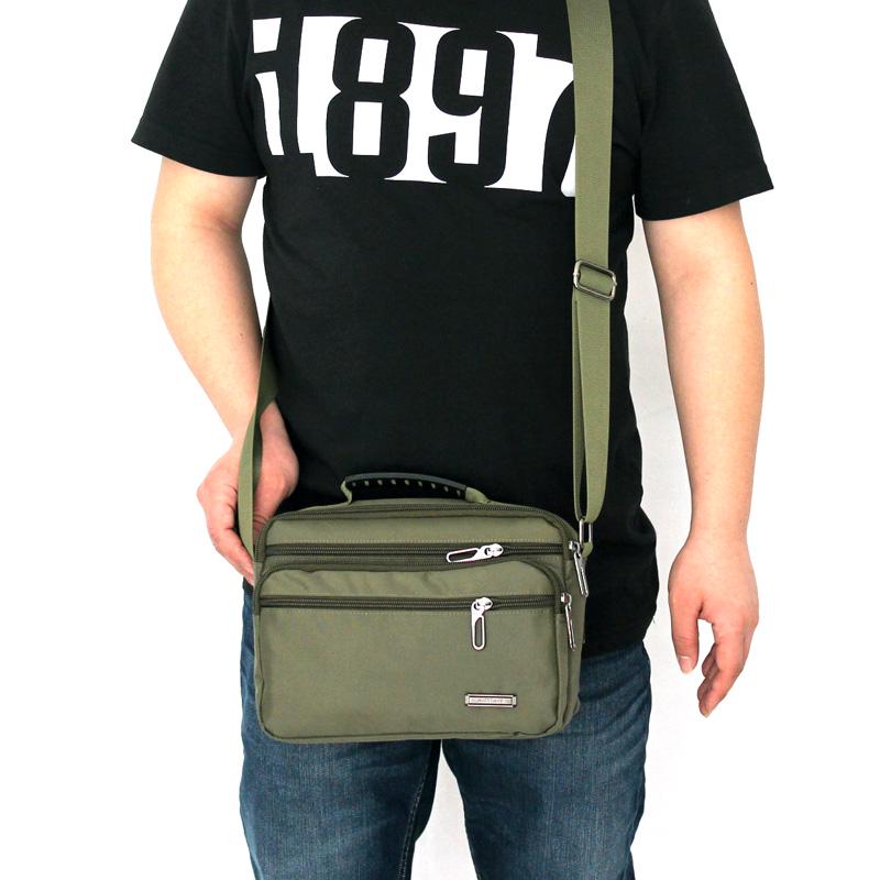 Men's Waterproof Oxford Canvas Crossbody Small Backpack - Korean Style