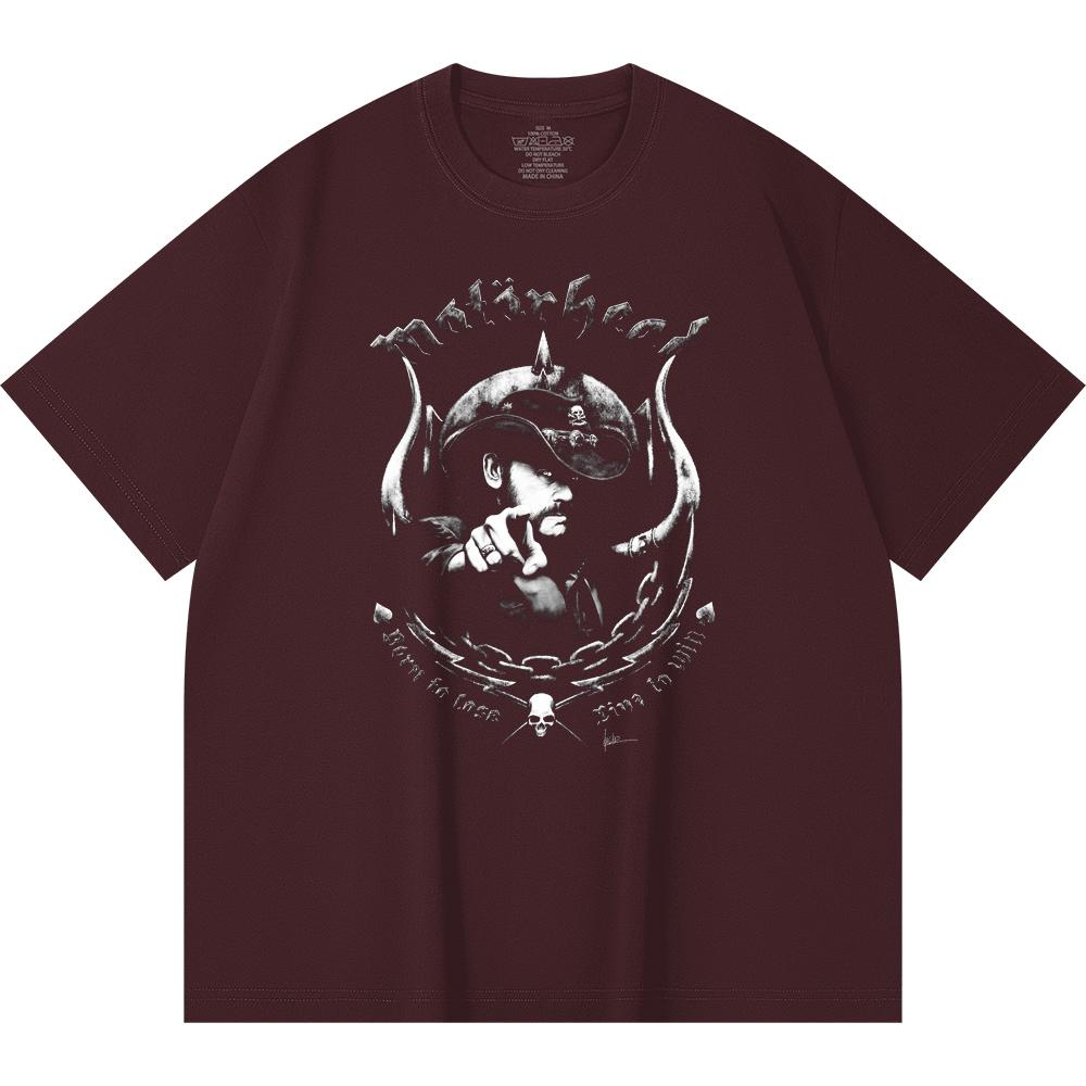 230 Gsm 100% Cotton Heavy Metal T-Shirt Rock Band Popular Music Print Unisex Heavy Cotton T Shirt