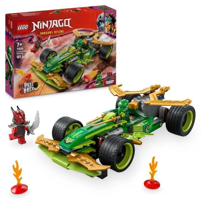 LEGO NINJAGO 71828 L'auto da corsa a retrocarica di Lloyd - Giocattolo da costruzione nero