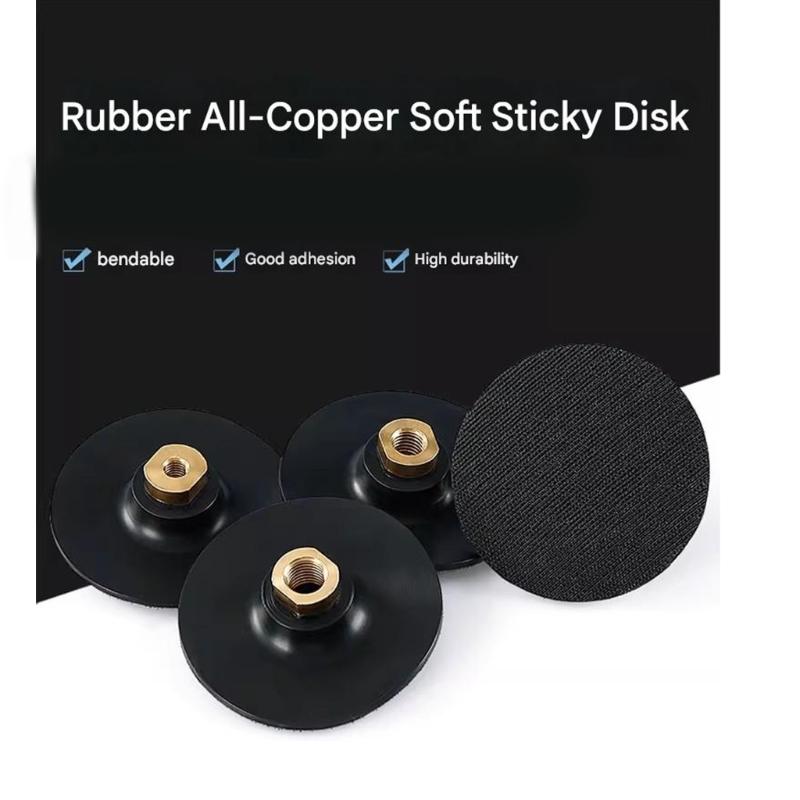 3Inch/4Inch Soft Rubber Backing Pad Polishing Grinding Disc Holder For Angle Grinder Grinding Machine