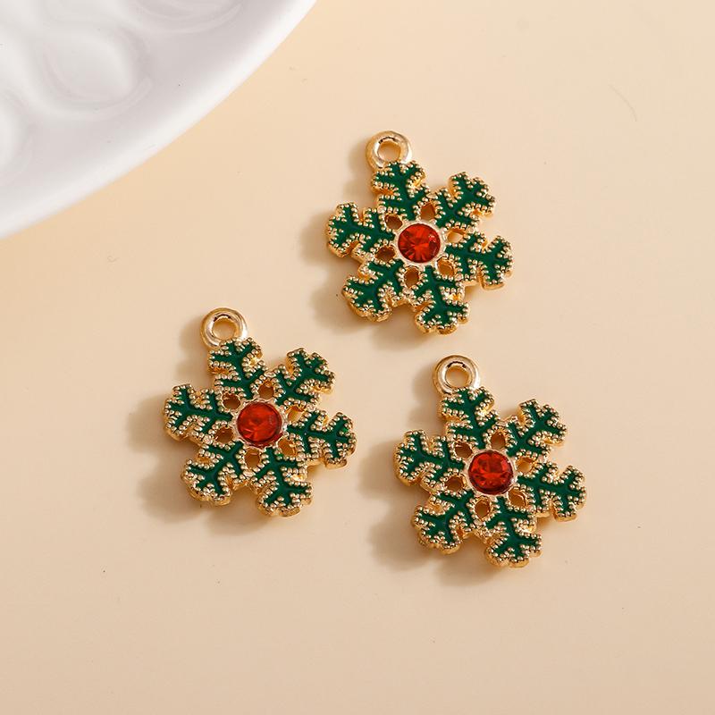 10pcs 16*21mm Enamel Christmas Bell Charms DIY for Bracelets Pendants Earrings Making Creative Gift Charms Jewelry Accessories