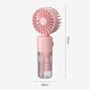Portable Water Mist Fan Mini Handheld USB Charging 4 Speeds Hanging Neck Spray Cooler Personal Small Fan for Outdoor Travel