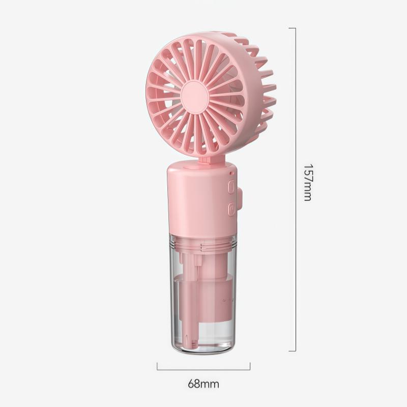Portable Water Mist Fan Mini Handheld USB Charging 4 Speeds Hanging Neck Spray Cooler Personal Small Fan for Outdoor Travel