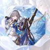 Honkai Starrail Anime Umbrella Polyester Fiber Fabric And Black Coating Glue
