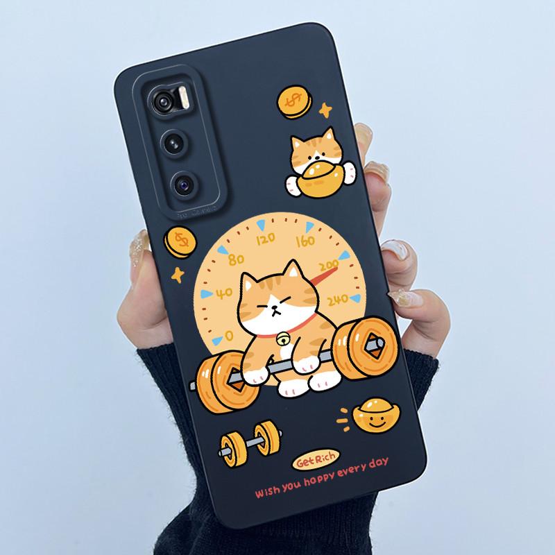 For Vivo V20 SE / Vivo Y70 Cases V2022 V2023 Soft Silicone Phone Case Sweet Printing Cartoon Protective Shell Painted Back Cover