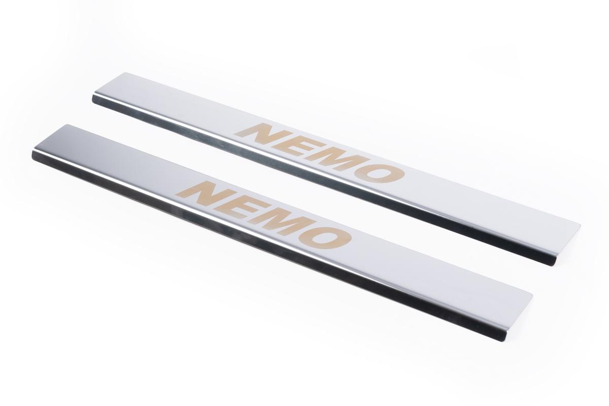 

Накладки на пороги Carmos V1 (2 шт, нерж.) для Citroen Nemo