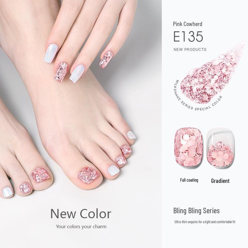 

Модный белый лак для ногтей с блестками 2024 года на осень и зиму — лак для ногтей на ногах и руках