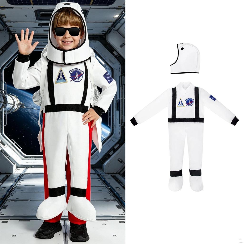 Astronauten-Komplettset für Kinder Unisex-Overall mit Material-Rollenspielzubehör
