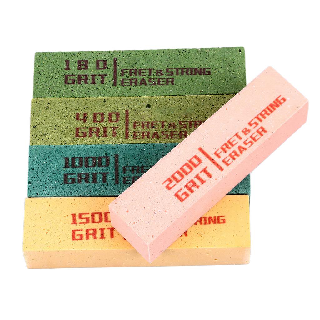 5Pcs Fret Eraser Dust Cleaner Fretboard Scrubber String Polishing Tool for Repair Maintenance
