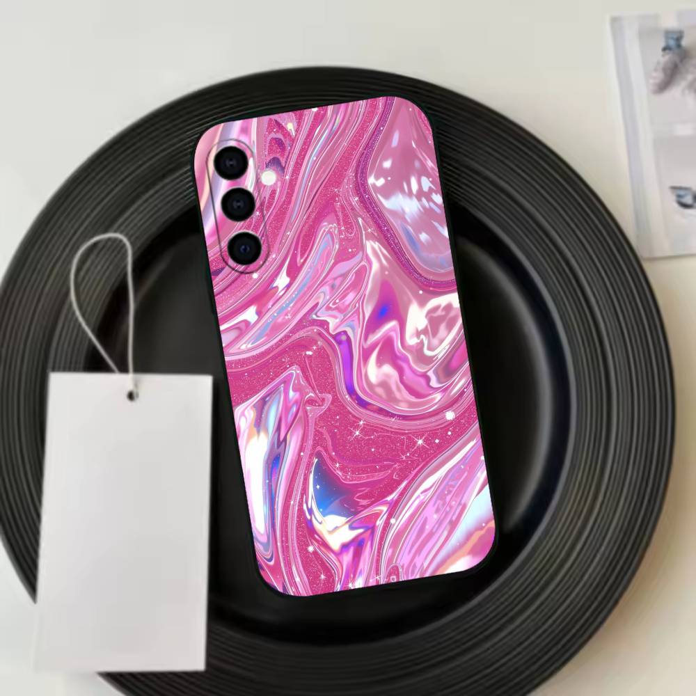 Folds T-Texture Phone Case For Samsung Galaxy A73,A72,A71,A70,A53,A52,A51,Others Soft Black Cover