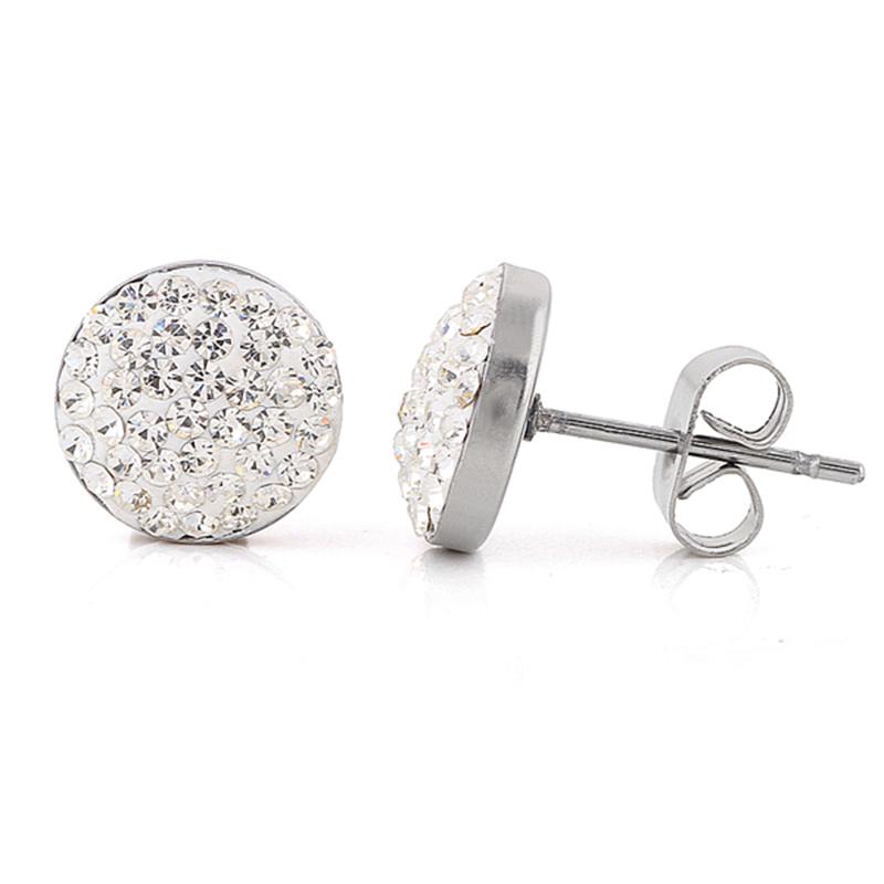 Modeschmuck Ohrringe Für Frauen 316L Edelstahl Ohrringe Kristallkugel Ohrringe Einzelhandel und