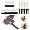 48ks Profesionální sada kytarového příslušenství pro začátečníky - Kapodastr, Struny, Trsátka, Navíječ, Kobylkové kolíčky a sedla, Vše v jednom sada pro péči o kytaru
