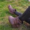 Hoge Hak Laarzen Vrouwen Enkel Wedges Dames Schoenen Nep Rits Gesp