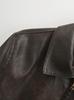 American retro Polo collar leather jacket women's autumn and winter new versatile casual thin motorcycle style PU leather jacket