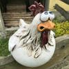 1PC Chicken Fence Decor Statues Resin Garden Farm Yard Chicken Hen Sculpture Art Craft Courtyard Housewarming Home Decoration
