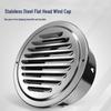 Stainless Steel Flat Mouth Wind Cap: Exterior Wall Exhaust Hood