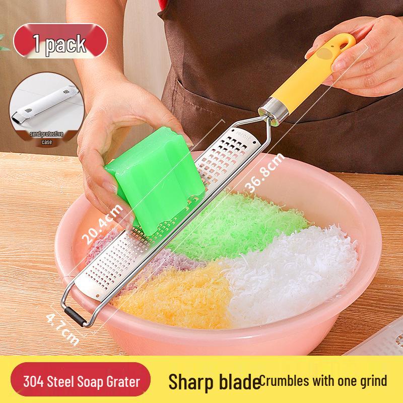 Lemon Scented Homemade Soap Grater and Shredder