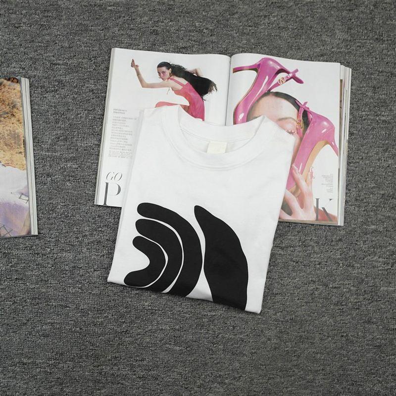 

Pure Cotton T-shirt Women s Short-Sleeved Shirt Foreign Trade Original Order Bottoming Shirt Summer Casual Sports Easiest for Match White round Neck White S