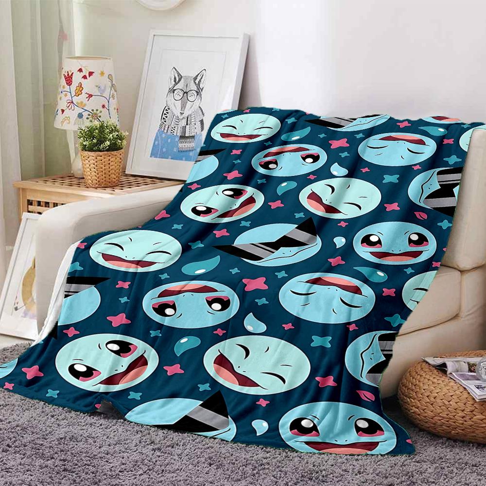 1Pc Kawaii Fantasy Creatures Blanket For Couch Bed Plush Cozy Fuzzy Blanket Super Soft Warm Blankets For Fall And Winter 0918236
