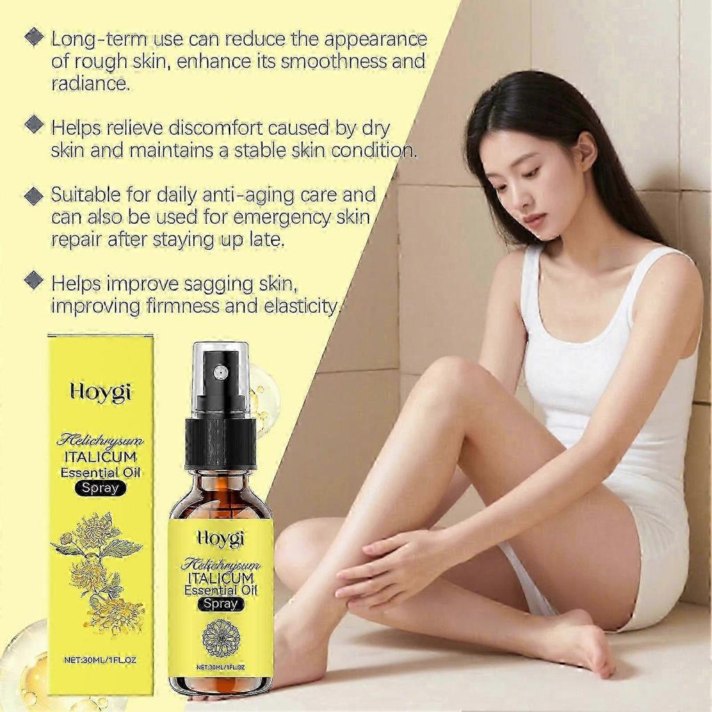 Bio-Helichrysum Italicum Illóolaj Spray, Természetes Helichrysum Italicum Kivonat Öregedésgátló Javításra, Napi Bőrápolási Rutinhoz