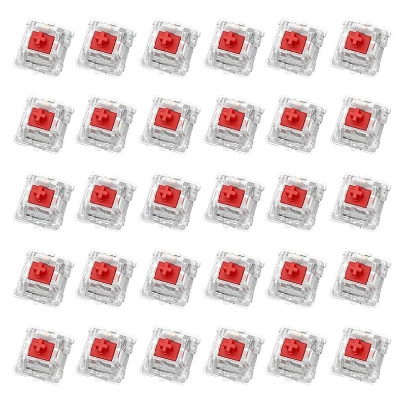 1 Set Klavye Değiştirme Aksesuarları Klavye Anahtarı Klavye Tıklayıcı Tuş Değiştirme 3 Pin Dokunsal Anahtar