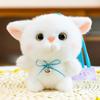 Animal Kitten Doll Keychain Furry Cat Plush Toy Keychain Cat Doll Pendant  Home Decor