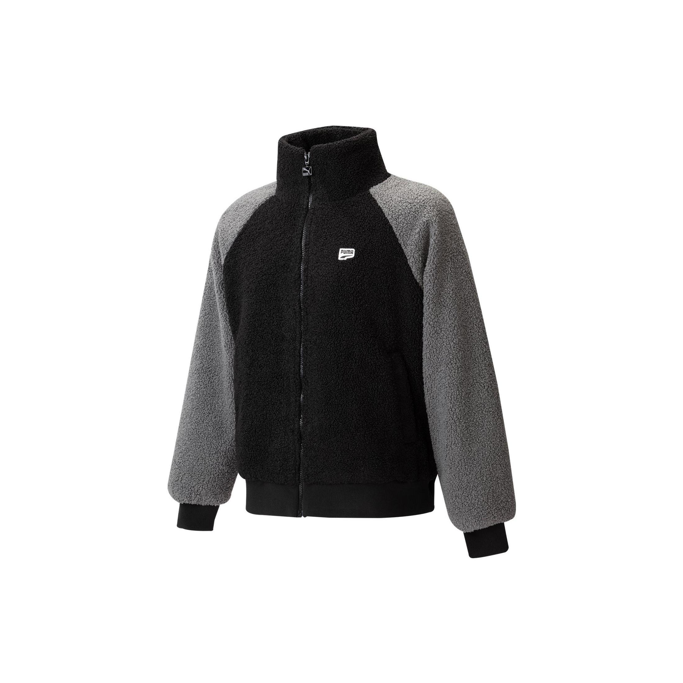 PUMA Reglan Sleeve Sherpa Jacket  Black  Men s 539569-01 L