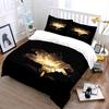 Glowing Golden Flower Design. Bedding Sets Duvet Cover Sets Duvet Covers Pillowcases(1*Duvet Cover 2*Pillowcases Without Duvet Insert)
