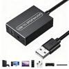 USB A To Optical TOSLINK & 3.5mm Stereo Audio Adapter Digital Converter Stereo Audios Adapter For PS 4/5 Amplifier Speakers
