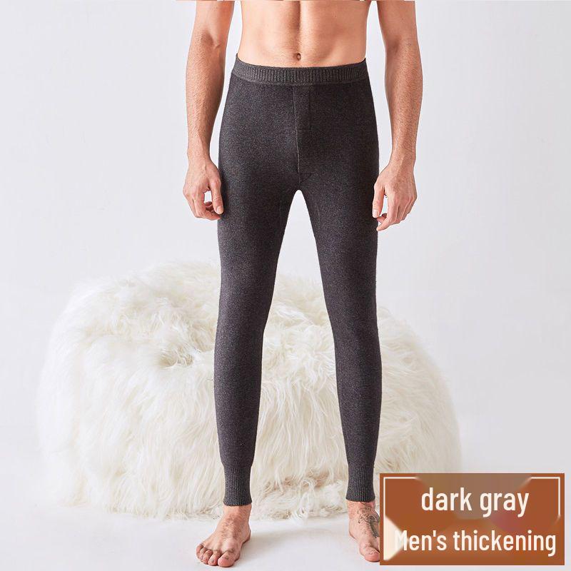 Ordos City Cashmere Pants: Unisex High-Waisted Slim Fit Thin Wool Base Layer for Winter