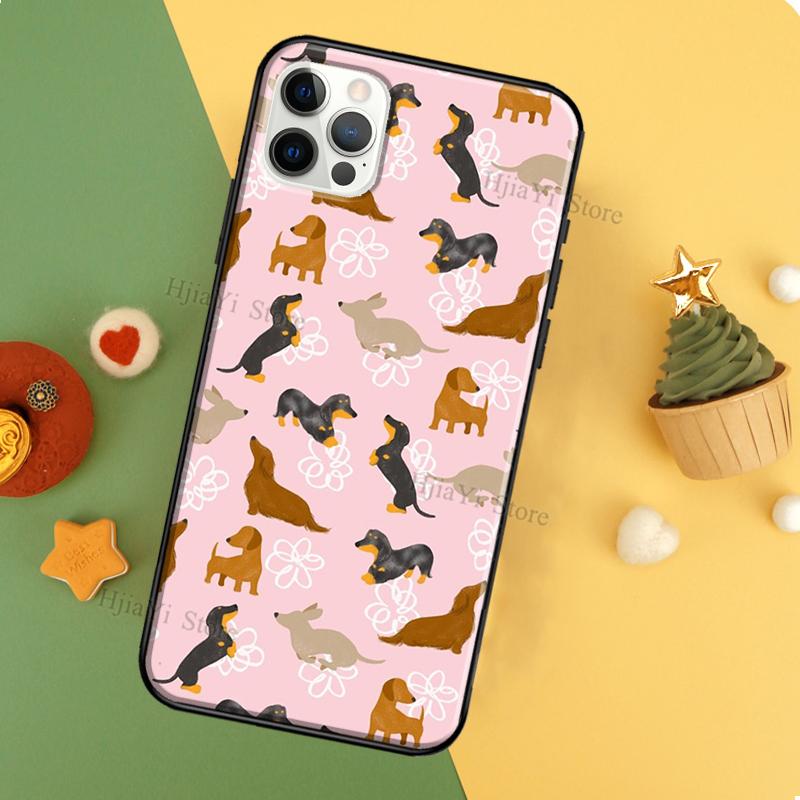 Dachshund Teckel Dackel Dog Silicone Case For iPhone 13 12 Mini 11 14 Pro Max 7 8 Plus X XS Max XR 5S SE 2020 Back Cover