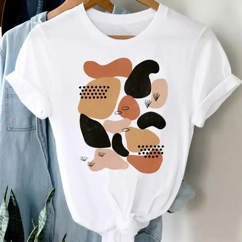 New Women's Short Sleeve T-Shirt Breathable and Refreshing Short Sleeve Top High Quality Women's Round Neck Trendy Short Sleeve