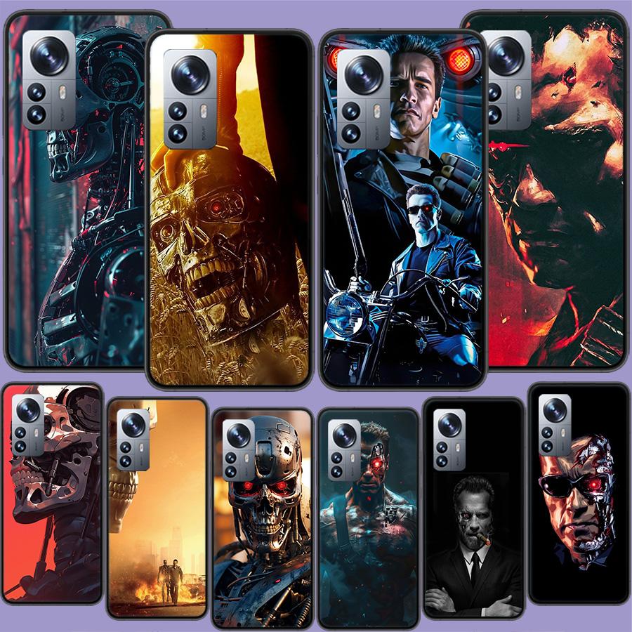 Arnold Schwarzenegger Terminator Handyhülle für Redmi Note 13 Pro Plus 14 Pro+ 12S 12 11S 11T 11E 11 10S 10 9S 9 Xiaomi Capa TPU