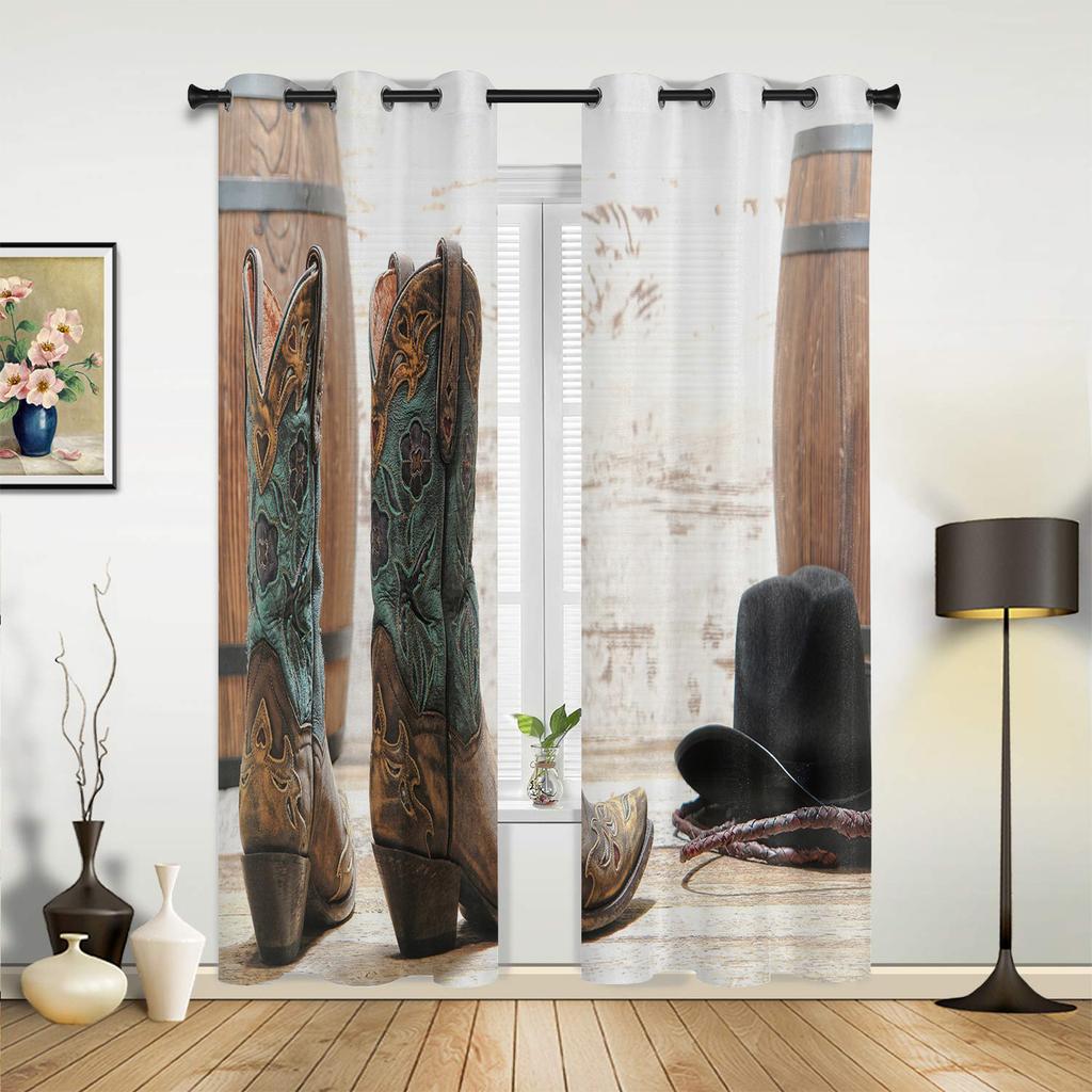 Cask Wine Glass Beer Stone Brick Retro Window Curtains Home Decor Living Room Curtains Kid's Room Cortinas For Kitchen Bedroom