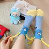 Half-fleece Socks, Winter Fleece Thickening and Warmth, Coral Fleece Socks, Cartoon Cute Floor Socks, Sleep Socks