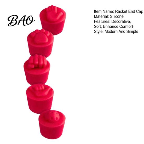 Accessoire de pagaie Poing-Contact 5 Pièces Bouchons d'Extrémité de Raquette en Silicone pour Poignées, Amorti Doux pour la Main et Réduction des Vibrations Bouchons de Pagaies, Universel
