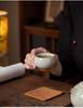 Handmade Ru Kiln Sky Blue Crackle-Glazed Ceramic Teacup for Gongfu Tea
