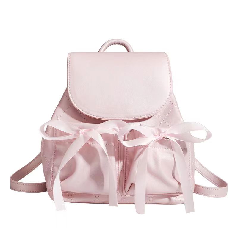 Backpack Summer Fashion Trendy Ballet Sport Girl Cute Sweet Bow Pocket Backpack Women