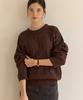 OURHOPE Sheldon Cable Knit Sweater - Brown
