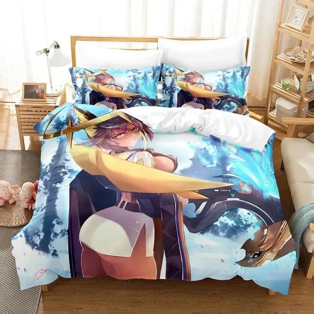 Anime Echocalypse Game Printed Bed Set Duvet Cover Pillowcase Bedding Set Bed Linen Sheet Quilt Cover Full Queen King Size