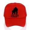 Never Forget Harambe Print Baseball Cap Summer Casual Mesh Trucker Cap Adjustable Sports Hat
