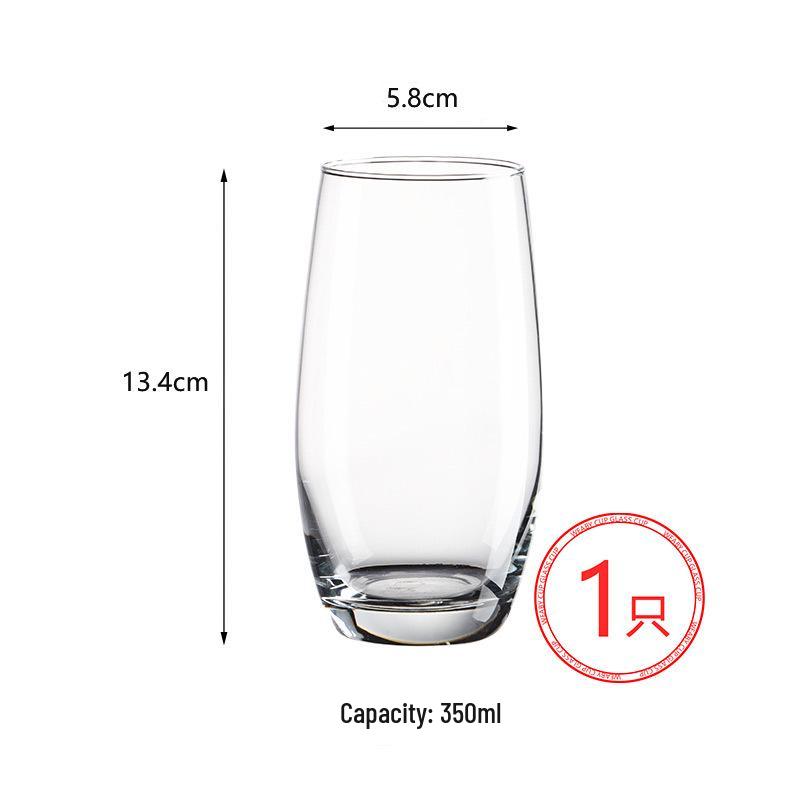 Eiförmiges Glas: Perfekt für Wasser, Saft, Bier, Mousse oder Joghurt