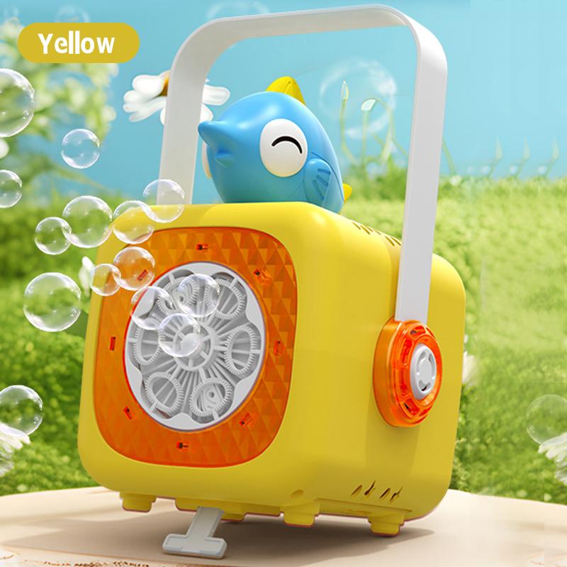

Маленькая рыбка в океане Машина для мыльных пузырей Уличная Дорожная Непрерывные пузыри для детей (Исключая мыльную жидкость и батарею) жёлтый