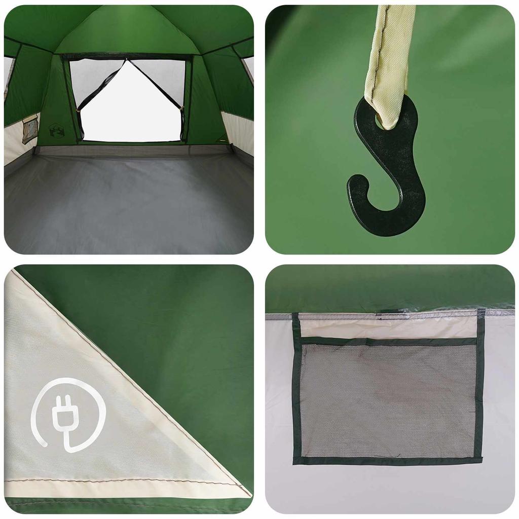 Instant Tent Waterproof 3 Person Green