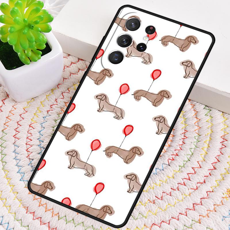 Pouzdro na telefon s jezevčíkem pro Samsung Galaxy note 10 pro S26 Ultra S23 S24 FE S25 S21 S22 PLUS nárazuvzdorný kryt