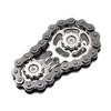Gear Chain Fidget Spinner Toy Stress Anxiety Relief Zinc Alloy Gear Fingertip Toy Home Office Worker Relaxation Spinning Gear Chain Desk Toy